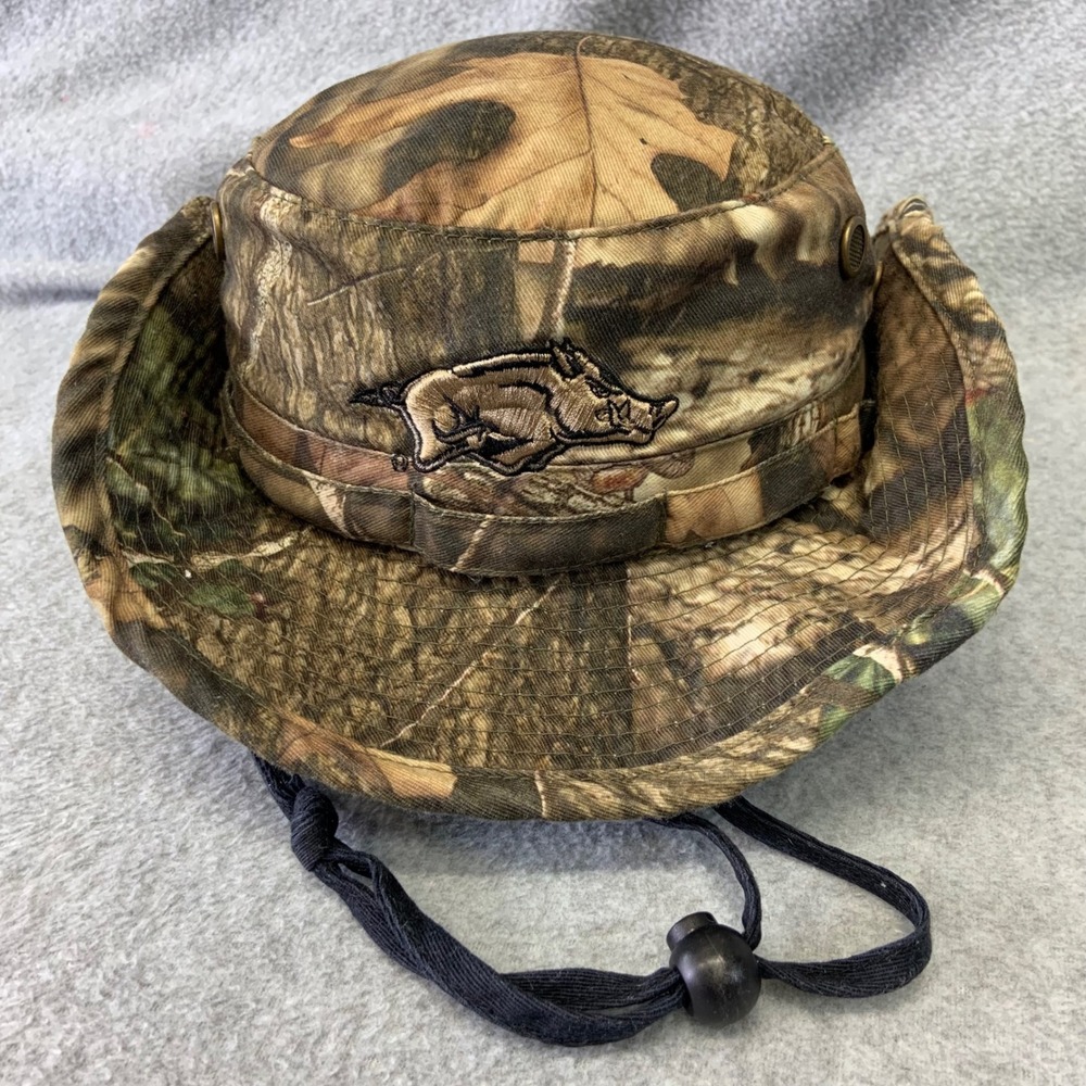 Arkansas Hogs Razorbacks Mens Camo Top of the World Boonie Hat Fishing Hunting